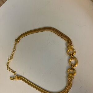 Gold tone choker  necklace